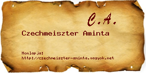 Czechmeiszter Aminta névjegykártya